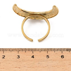 304 Stainless Steel Cuff Open Rings&nbsp;RJEW-D350-02G