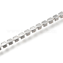 304 Stainless Steel Rhinestone Cup Chain Bracelets&nbsp;AJEW-B004-01B-A