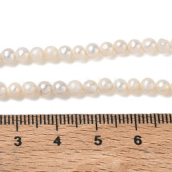 Natural Cultured Freshwater Pearl Beads Strands&nbsp;PA-CBAC463-25