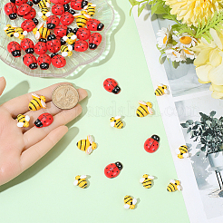 60Pcs 3 Styles Opaque Resin Cabochons&nbsp;CRES-BM0001-04