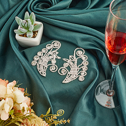 1Pair Brass Rhinestone Wedding Dress Decoration Accessories&nbsp;FIND-GF0006-54