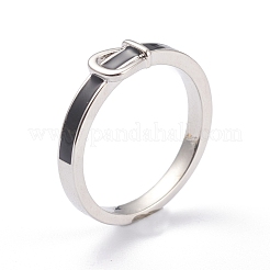 Brass Enamel Finger Rings&nbsp;RJEW-J074-04P-B
