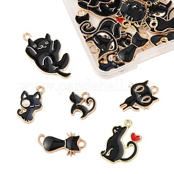 20Pcs 10 Styles Alloy Enamel Pendants&nbsp;ENAM-FP0002-59