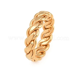 Twisted Braided Chain Shape 304 Stainless Steel Finger Rings for Men&nbsp;SA-CBA3D5E-01G