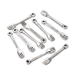Tibetan Style Alloy Fork Pendants&nbsp;LF1352Y-NF
