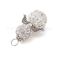Alloy with Glass Seed Beads Pendants&nbsp;PALLOY-MZ00276