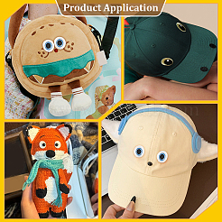 20 Pairs Polyester Cloth Self-adhesive Patches&nbsp;DIY-PH0038-20