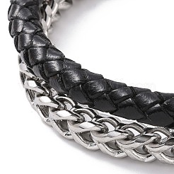 Microfiber Multi-strand Bracelets&nbsp;BJEW-P278-03