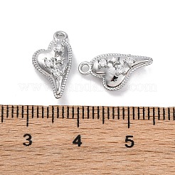 Brass Micro Pave Cubic Zirconia Pendants&nbsp;KK-D288-01P