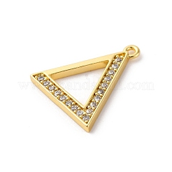 Rack Plating Brass Micro Pave Cubic Zirconia Pendant&nbsp;KK-H449-76G-06