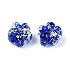 Handmade Foil Lampwork Beads Strands&nbsp;FOIL-T008-06D
