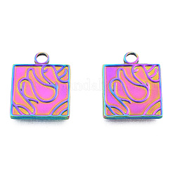 Ion Plating(IP) 201 Stainless Steel Pendants&nbsp;STAS-N098-256M