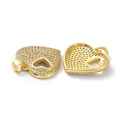 Brass Cubic Zirconia Pendants&nbsp;KK-B047-14G