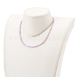 Natural Amethyst Beaded Necklaces&nbsp;NJEW-JN03315-01