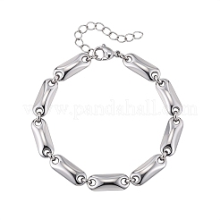 304 Stainless Steel Oval Link Chain Bracelets for Men&nbsp;WGEFEC8-01