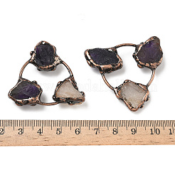 Natural Amethyst & Citrine Triangle Cabochons&nbsp;G-H332-04R