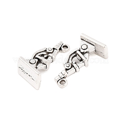 Tibetan Style Zinc Alloy Pendants&nbsp;X-TIBEP-R334-341AS-RS