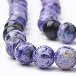Dyed Natural Fire Crackle Agate Beads Strands&nbsp;G-T098-02B-03