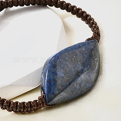 Natural Lapis Lazuli Beads Braided Bead Bracelets&nbsp;BJEW-Q070-01G