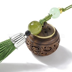 Green Sandalwood Lotus Incense Balls Pendant Decorations&nbsp;LS-HJEW-D300-01B-02PG