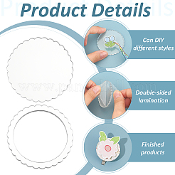 1 Set Transparent Acrylic Clear Blank Badge&nbsp;AJEW-BC0008-07B