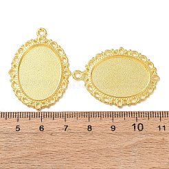 Tibetan Style Oval Alloy Pendant Cabochon Settings&nbsp;LS-TIBEP-Q054-44G-NR