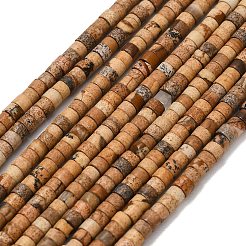 Natural Picture Jasper Beads Strands&nbsp;G-P608-A12-01