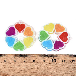 Pride Style Printed Acrylic Rainbow Pendants&nbsp;SACR-B005-01C