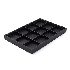 Stackable Wood Display Trays Covered By Black Leatherette&nbsp;X-PCT106