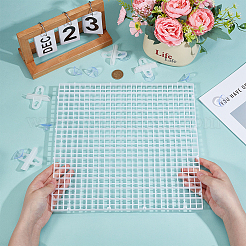 8Pcs PP Plastic Fish Tank Bottom Isolation Board&nbsp;FIND-BC0019-46B-01
