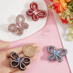 6Pcs 6 Colors Opaque Acrlyic Sparkling Rhinestones Beads&nbsp;MACR-SC0001-79