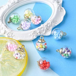10Pcs Glass Ball Pendants&nbsp;GLAA-YW0001-78