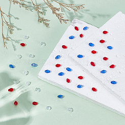 400Pcs 4 Colors Transparent Glass Beads&nbsp;EGLA-ME0001-05