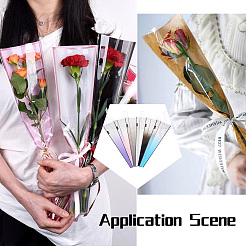 120Pcs 6 Colors Oriented Polypropylene(OPP) Plastic Gift Bags&nbsp;ABAG-MB0001-03