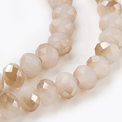 Electroplate Glass Beads Strands&nbsp;LS-GLAA-K027-HR-C04