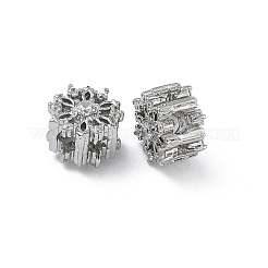 Brass Clear Cubic Zirconia Beads&nbsp;KK-D228-27P