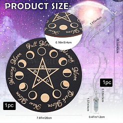 DIY Star Pattern Pendulum Board Dowsing Divination Making Kit&nbsp;DIY-CN0002-36