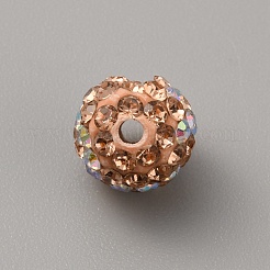 Polymer Clay Rhinestone Beads&nbsp;FIND-WH0419-40G