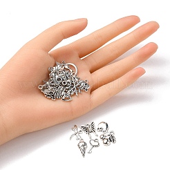 30Pcs 30 Style Tibetan Style Alloy Charms&nbsp;TIBE-YW0001-04