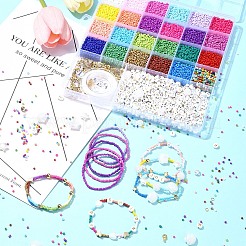 DIY Glass Beads Bracelets Mking Kits&nbsp;DIY-FS0006-54B