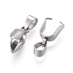 Tarnish Resistant 304 Stainless Steel Ice Pick Pinch Bails&nbsp;X-STAS-Q182-01
