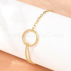 304 Stainless Steel Ball Chain & Box Chain Bracelets&nbsp;BJEW-D460-02G