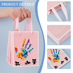 Folding Paper Gift Bags with Handle&nbsp;ABAG-WH0045-21B