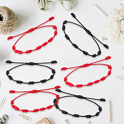 10Pcs 2 Colors Nylon & Polyester Cord Braided Bracelets for Women Men&nbsp;BJEW-SC0001-81