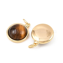Natural Tiger Eye Pendants&nbsp;KK-H538-22A-G