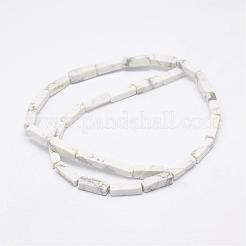 Natural Howlite Beads Strands&nbsp;G-E342-15