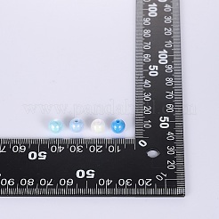 400Pcs 4 Colors Opaque Acrylic Beads&nbsp;MACR-SZ0001-79D