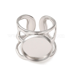 304 Stainless Steel Cuff Ring Components&nbsp;SA-CBA76C4-02P-04