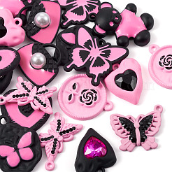 20Pcs 10 Style Spray Painted Alloy Pendants&nbsp;FIND-TA0002-89