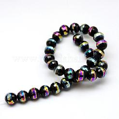 Electroplate Glass Beads Strands&nbsp;EGLA-Q069-D03